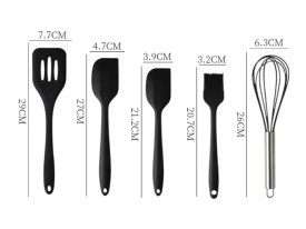 Set 5 utensilios cocina en caja batidor acero